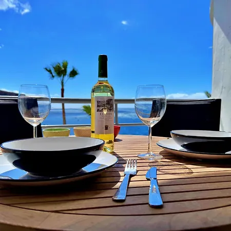 Cristianmar - Ocean View - 200mt From The شقة لوس كريستيانوس